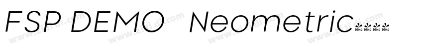FSP DEMO   Neometric字体转换